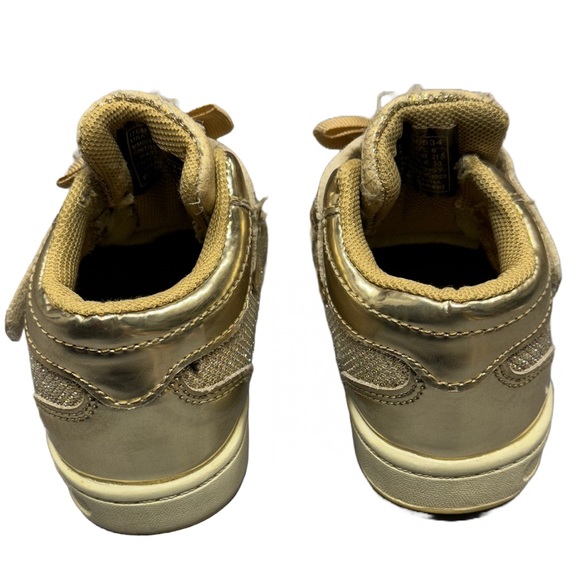 DREAM SEEK toddler/ girls gold light up sneakers size 6 - Picture 4 of 7